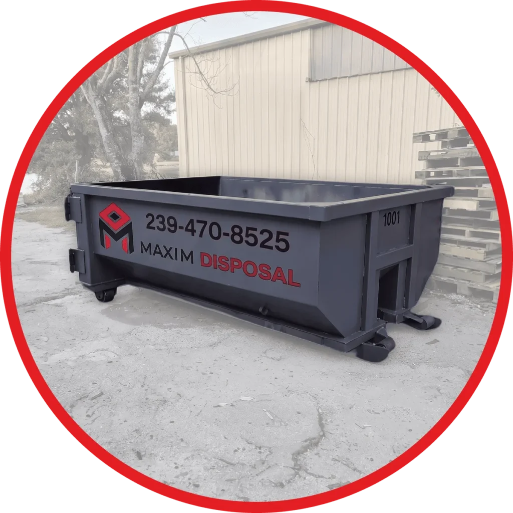 Maxim Disposal 10 yard roll-off dumpster