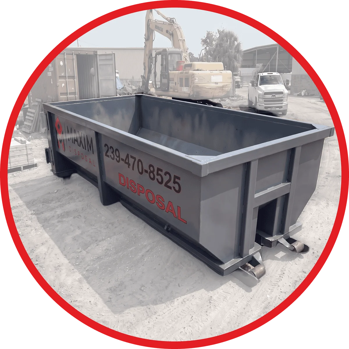 Maxim Disposal 20 yard roll-off dumpster