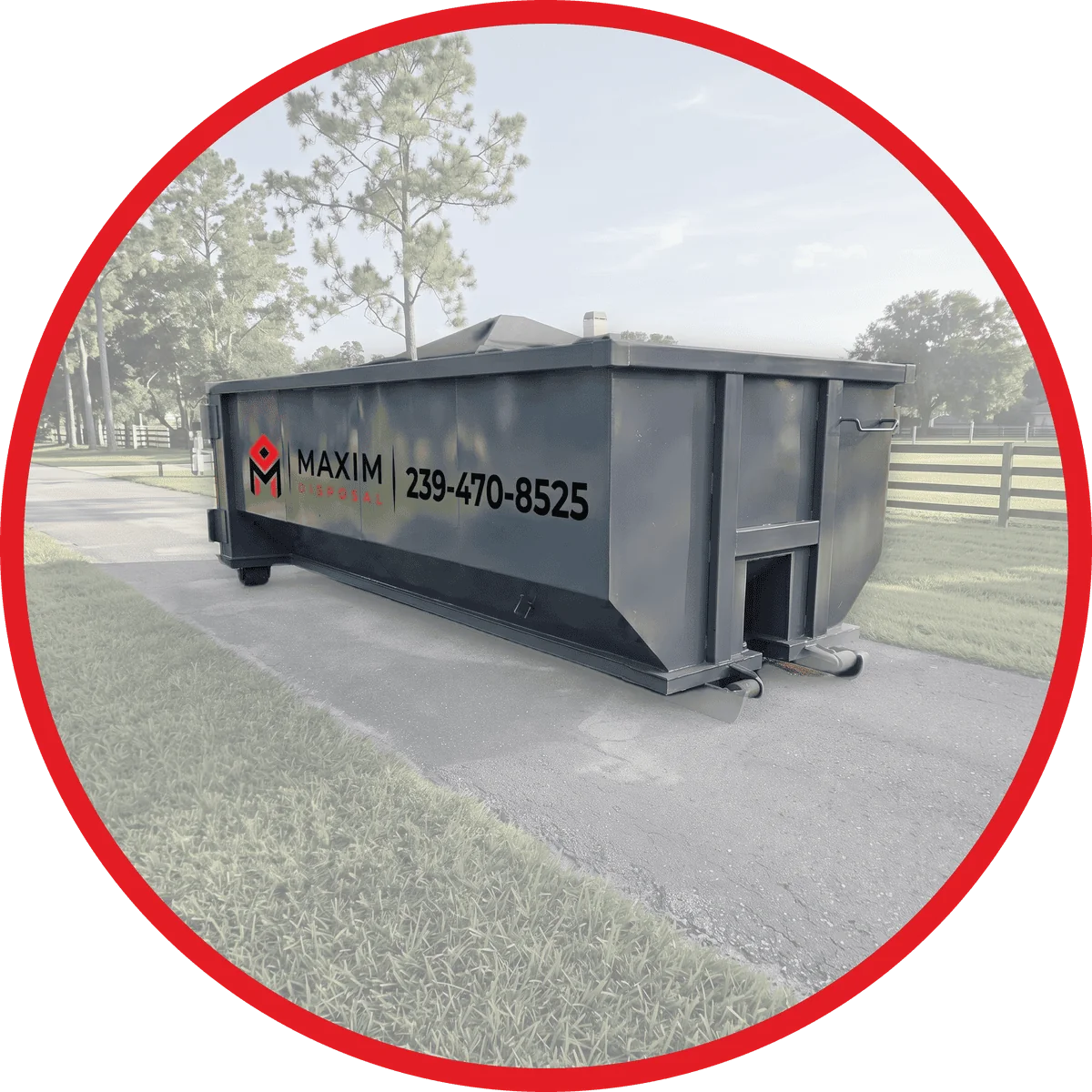 Maxim Disposal 30 yard roll-off dumpster