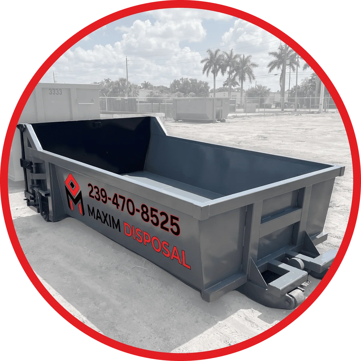Maxim Disposal 6.5 yard concrete washout container